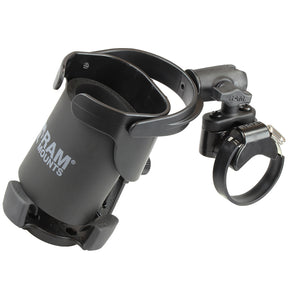 RAM Mount Level Cup XL Low Profile Mount wLarge Strap Clamp Base
