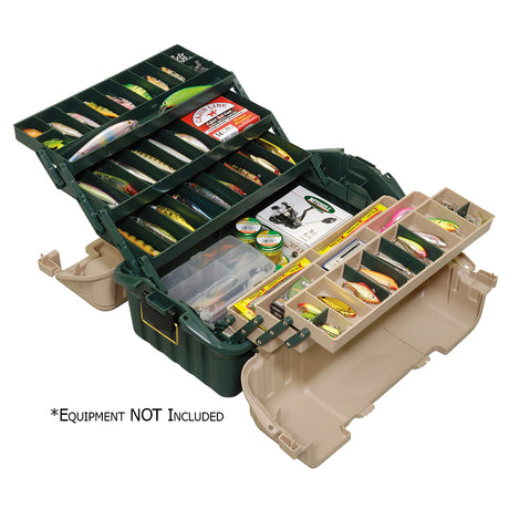 Plano Hip Roof Tackle Box w6Trays  GreenSandstone