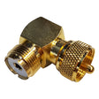 Shakespeare Right Angle Connector  PL259 to SO239 Adapter