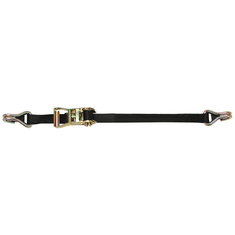 CargoBuckle Ratchet Strap TieDown wDouble JHooks  Keeper  1 x 12