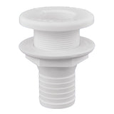 Attwood Plastic ThruHull Fitting  112  White