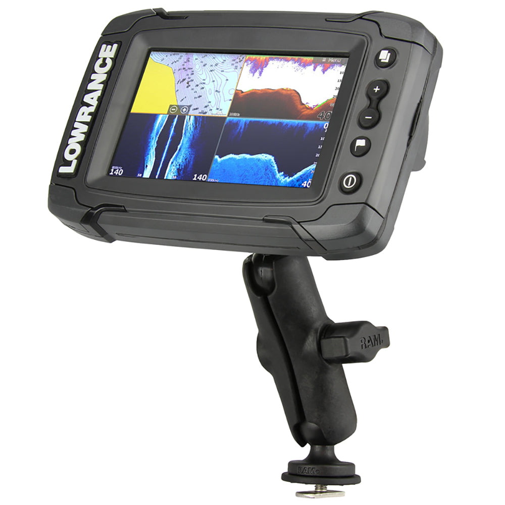 Ram Mount Track Ball Mount fLowrance Elite Hook  Mark4 Series Fishfinders