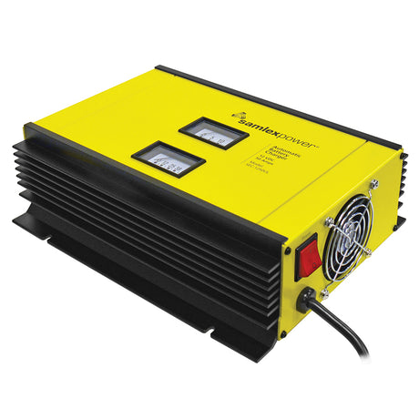 Samlex 50A Battery Charger  12V  2Bank  3Stage wDip Switch  Lugs  Includes Temp Sensor