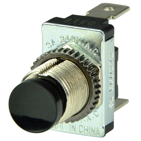 BEP Black SPST Momentary Contact Switch  OFFON