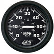 Faria Euro Black 4 Speedometer 60MPH GPS
