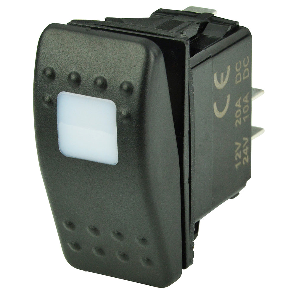 BEP SPST Contura Switch  1Amber LED  OFFON