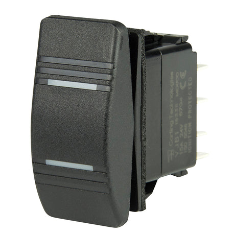 BEP DPDT Contura Switch  2Amber LEDs  ONOFFON