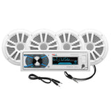 Boss Audio MCK632WB64 Marine Stereo  2 Pairs of 65 Speaker Kit  White