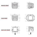 RIGID Industries DSeries PRO HybridSpot LED  Pair  White