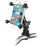 RAM Mount Handlebar Rail Mount wZinc Coated UBolt Base and Universal XGrip CelliPhone Cradle
