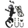 RAM Mount Strap Clamp Roll Bar Mount wUniversal XGrip CelliPhone Cradle