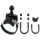 RAM Mount Rail Base wZinc Coated UBolt ATVUTV Strap  1 Ball for Rails to 315 in Diameter