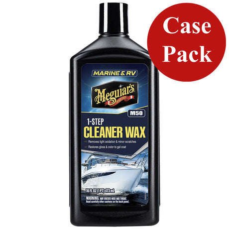 Meguiars BoatRV Cleaner Wax  16 oz  Case of 6