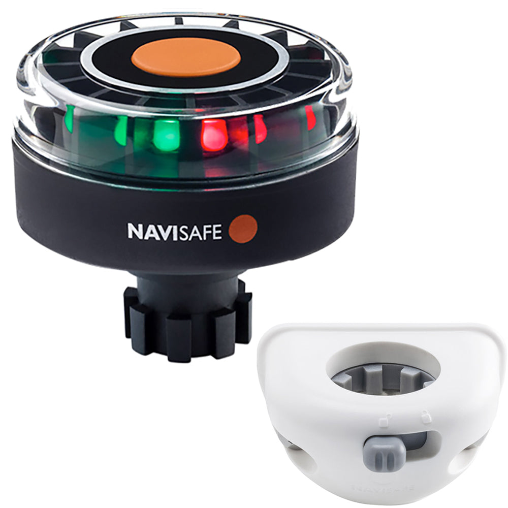 Navisafe Navilight Tricolor 2NM wNavibolt Base  Vertical Mount  White
