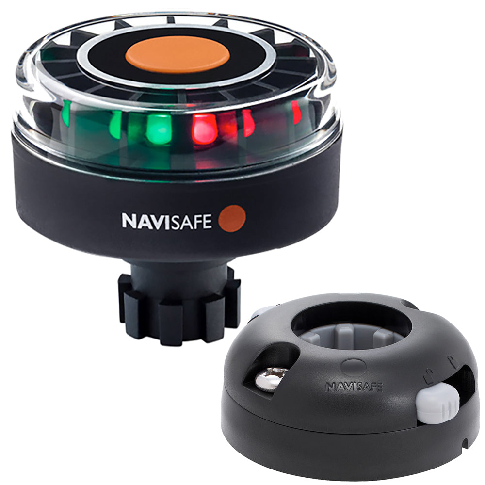 Navisafe Navilight Tricolor 2NM wNavibolt Base  Horizontal Mount  Black