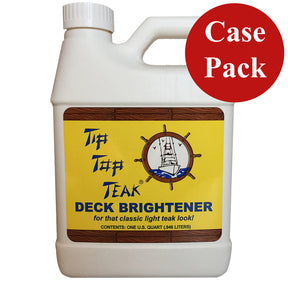 Tip Top Teak Tip Top Teak Deck Brightener  Quart  Case of 12