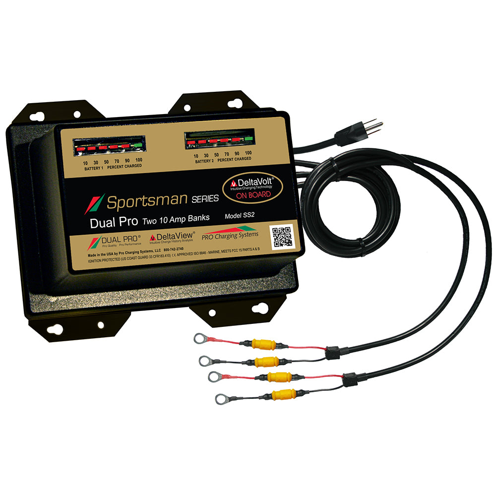 Dual Pro Sportsman Series Battery Charger  20A  210ABanks  12V24V SS2