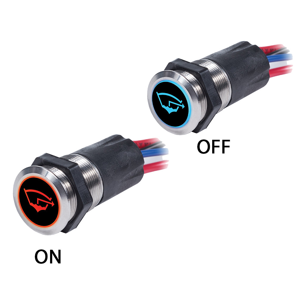 Blue Sea 4181 Backlit Push Button Switch OFFON  15A