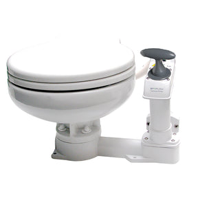 Johnson Pump AquaT Manual Marine Toilet  Super Compact