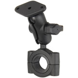 RAM Mount RAM Torque 1 18  1 12 Diameter HandlebarRail Base with B Size 1 Ball Short Arm and Diamond Plate