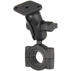 RAM Mount RAM Torque 1 18  1 12 Diameter HandlebarRail Base with B Size 1 Ball Short Arm and Diamond Plate