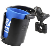 RAM Mount RAM Torque 34  1 Diameter HandlebarRail Base with 1 Ball SHORT Arm and Level Cup