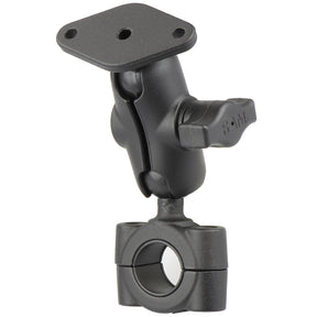 RAM Mount RAM Torque 34  1 Diameter HandlebarRail Base with 1 Ball SHORT Arm and Diamond Plate