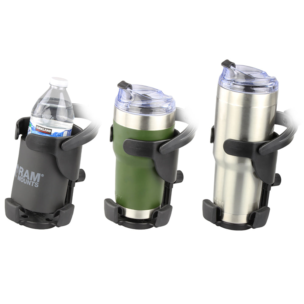 RAM Mount RAM Level Cup XL with Torque 34  1 Diameter Rail Base and Short Arm