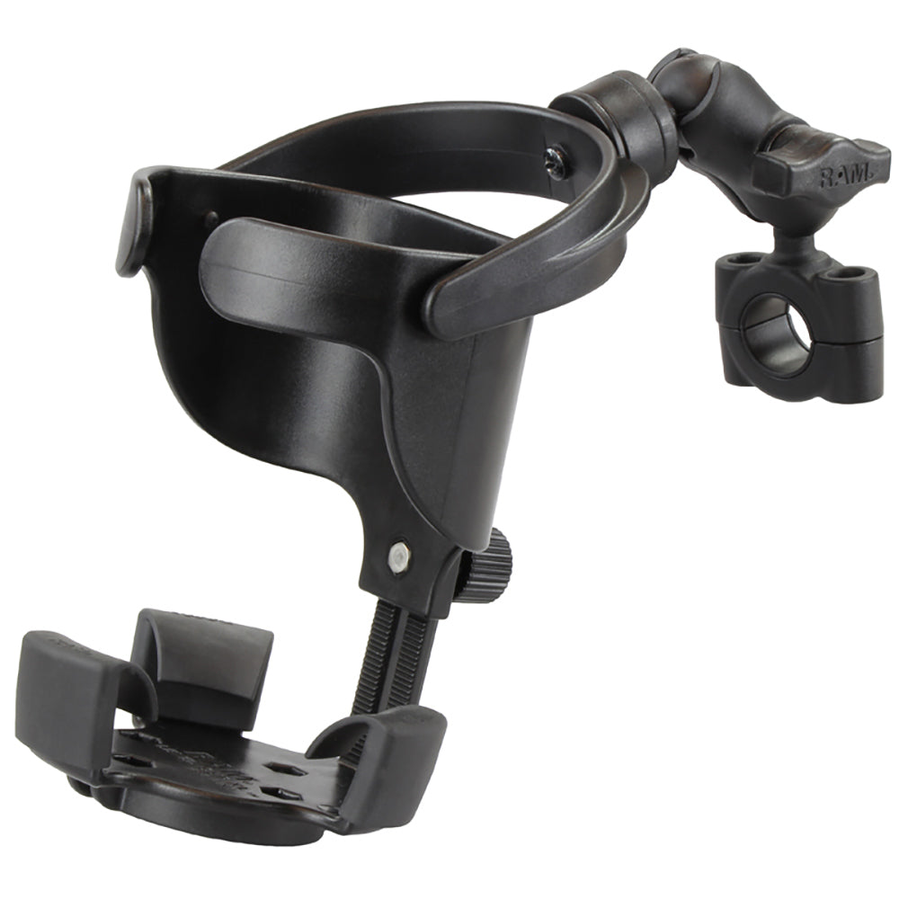 RAM Mount RAM Level Cup XL with Torque 34  1 Diameter Rail Base and Short Arm