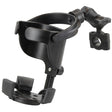 RAM Mount RAM Level Cup XL with Torque 34  1 Diameter Rail Base and Short Arm