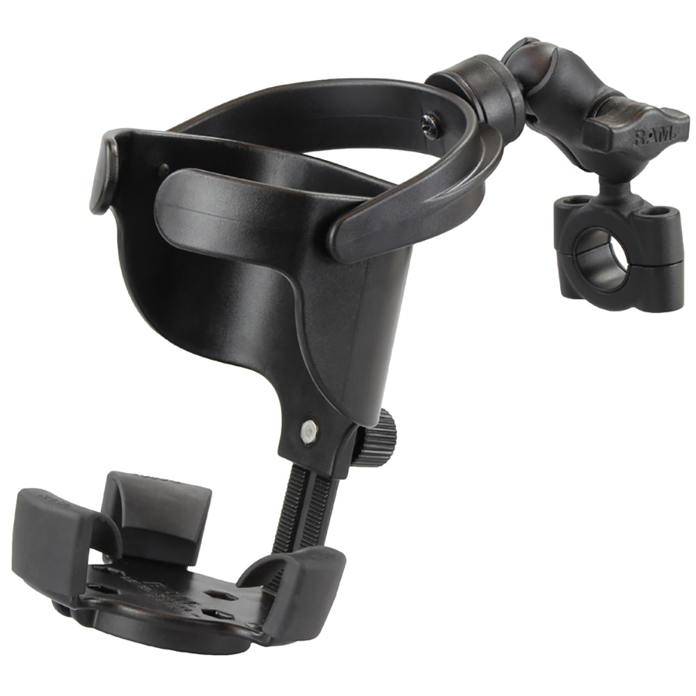 RAM Mount RAM Level Cup XL with Torque 34  1 Diameter Rail Base and Short Arm