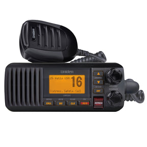 Uniden UM385 Fixed Mount VHF Radio  Black