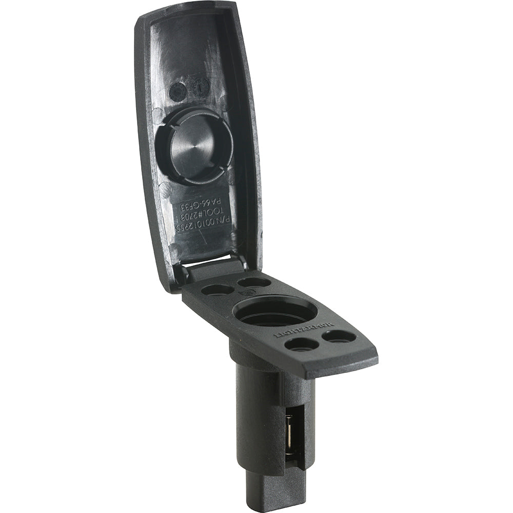 Attwood LightArmor PlugIn Base  2 Pin  Black  Rectangle