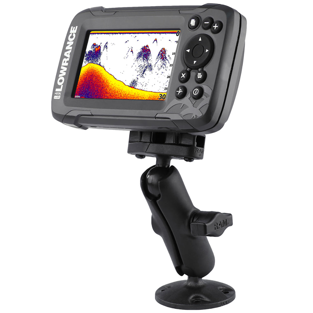 RAM Mount B Size 1 Composite Fishfinder Mount for the Lowrance Hook2 Series