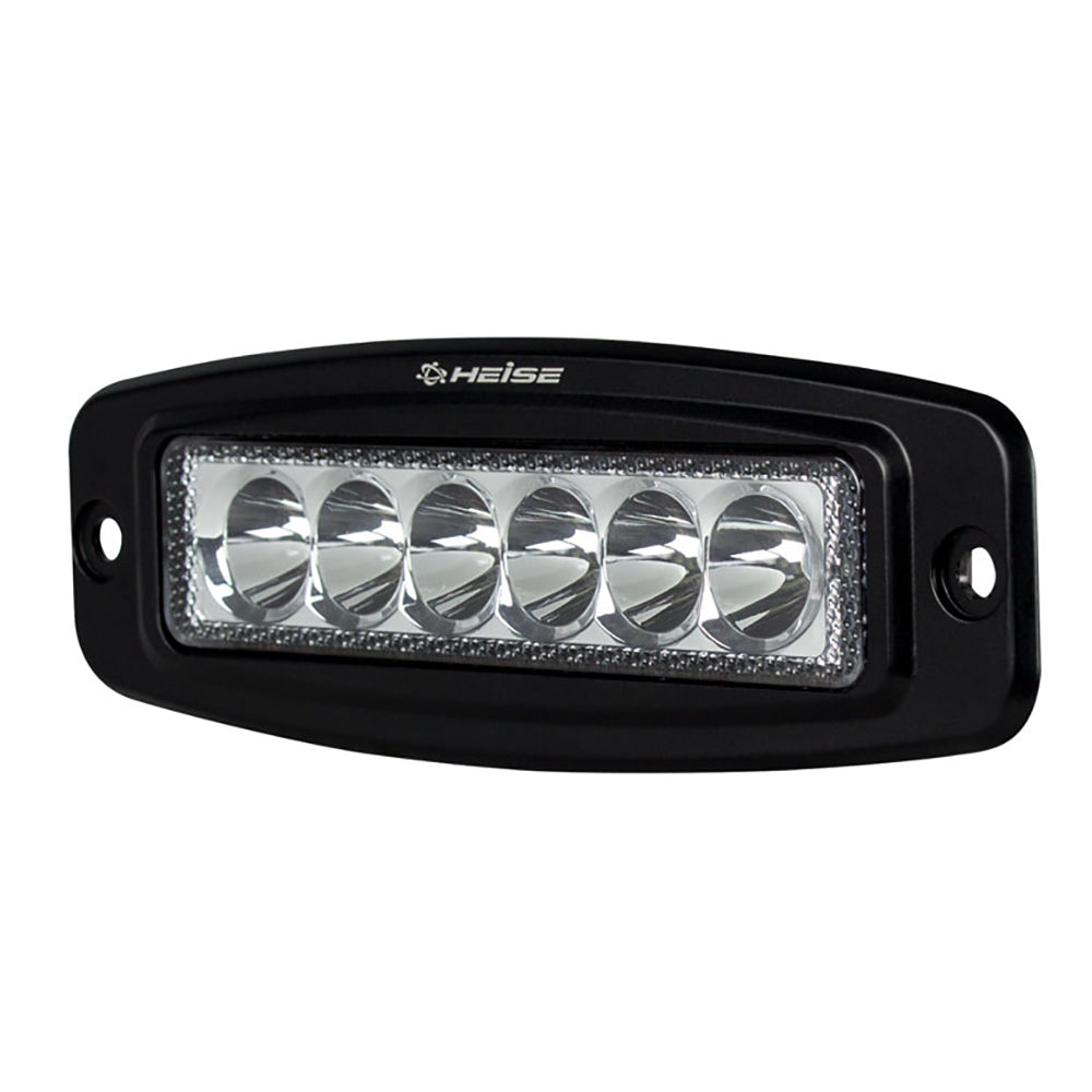 HEISE 6 LED Single Row Driving Light  Flush Mount