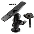 Ram Mount D Size 225 Ball Mount w11 X 3 Rectangle Plate 368 Round Plate and HiTorq Wrench