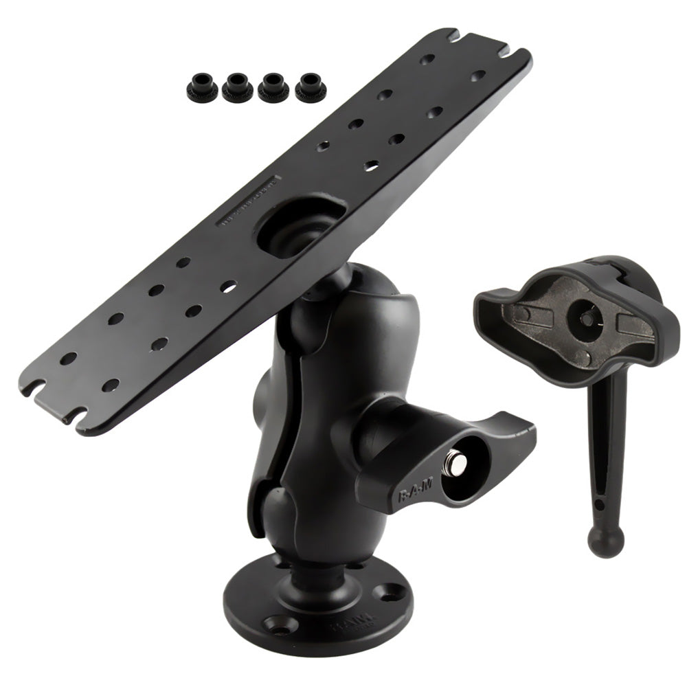 Ram Mount D Size 225 Ball Mount w11 X 3 Rectangle Plate 368 Round Plate and HiTorq Wrench