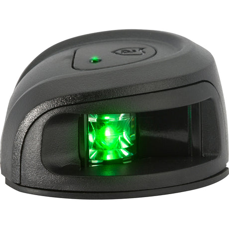 Attwood LightArmor Deck Mount Navigation Light  Black Composite  Starboard green  2NM