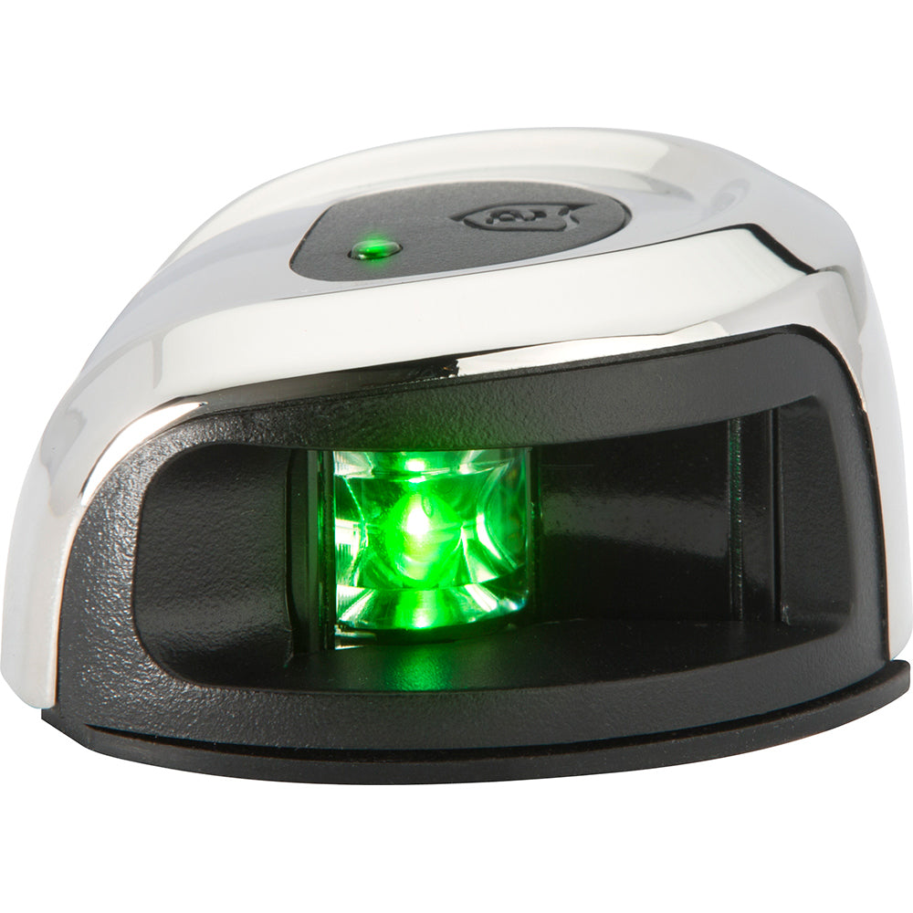 Attwood LightArmor Deck Mount Navigation Light  Stainless Steel  Starboard green  2NM