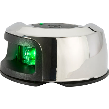 Attwood LightArmor Deck Mount Navigation Light  Stainless Steel  Starboard green  2NM