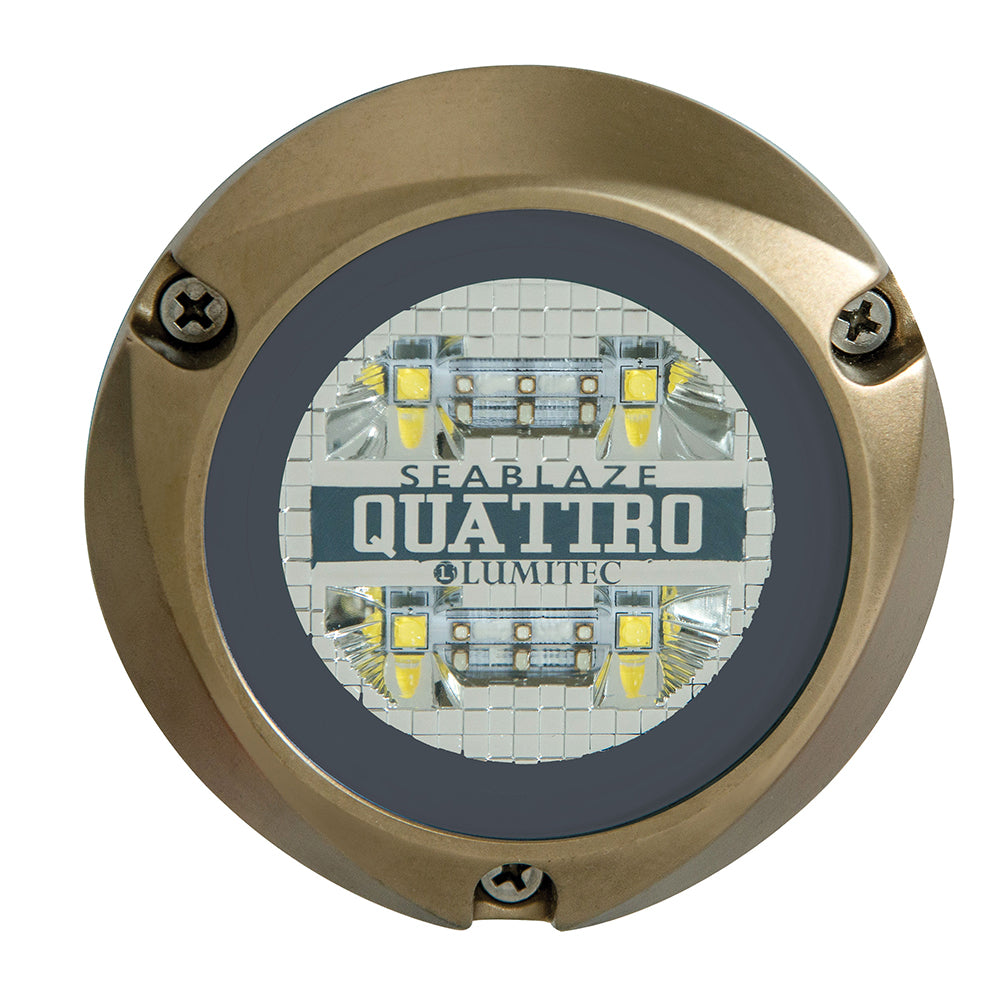 Lumitec SeaBlaze Quattro LED Underwater Light  Dual Color  WhiteBlue