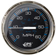 Faria Chesepeake Black 4 Studded Speedometer  60MPH GPS
