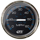 Faria Chesepeake Black 4 Studded Speedometer  60MPH GPS