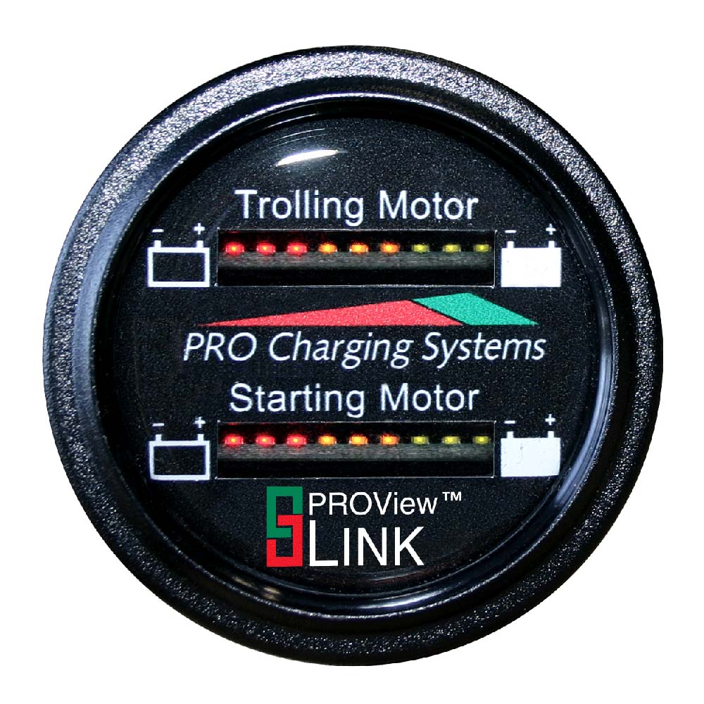 Dual Pro Battery Fuel Gauge  Marine Dual Read Battery Monitor  12V24V System  15 Battery Cable