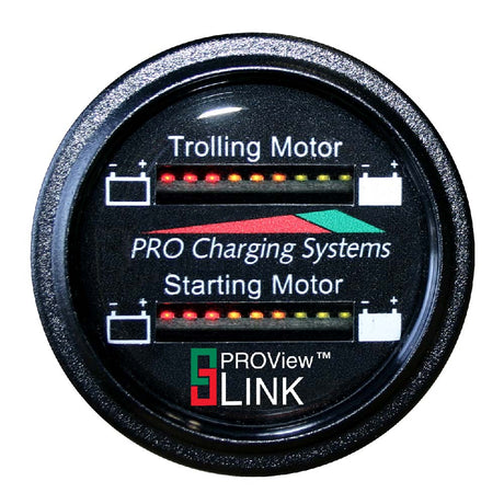 Dual Pro Battery Fuel Gauge  Marine Dual Read Battery Monitor  12V36V System  15 Battery Cable