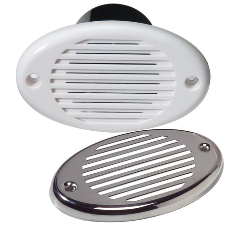 Innovative Lighting Marine Hidden Horn  White wStainless Steel Overlay