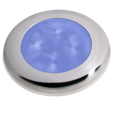 Hella Marine Polished Stainless Steel Rim LED Courtesy Lamp  Blue