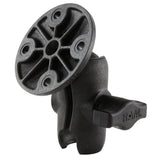 RAM Mount Composite 1 Ball Short Length Double Socket Arm w25 Round Base Including AMPs Hole Pattern