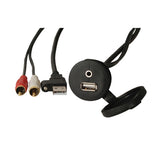 Fusion MSCBUUSB35 Panel Mount USB  35mm Headphone Jack