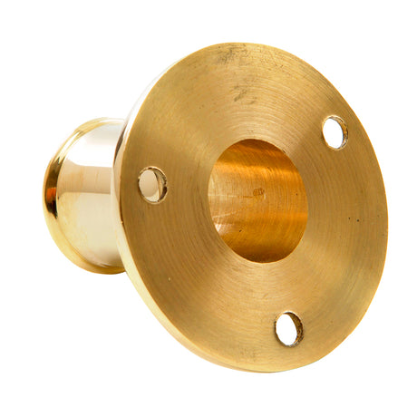 Whitecap TopMounted Flag Pole Socket Polished Brass  34 ID